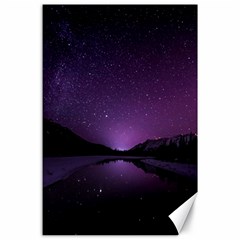 Dark Purple Aesthetic Landscape Canvas 24  X 36  by Sarkoni