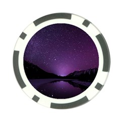 Dark Purple Aesthetic Landscape Poker Chip Card Guard (10 Pack) by Sarkoni