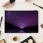 Dark Purple Aesthetic Landscape Cosmetic Bag (Large) Back