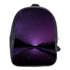 Dark Purple Aesthetic Landscape School Bag (large) by Sarkoni