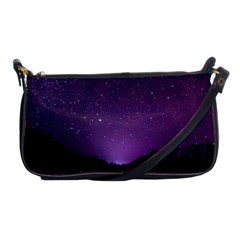 Dark Purple Aesthetic Landscape Shoulder Clutch Bag by Sarkoni