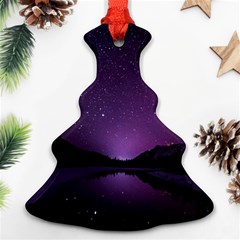 Dark Purple Aesthetic Landscape Ornament (christmas Tree)  by Sarkoni