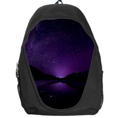 Dark Purple Aesthetic Landscape Backpack Bag by Sarkoni