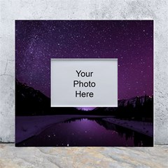 Dark Purple Aesthetic Landscape White Wall Photo Frame 5  X 7  by Sarkoni