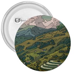 Anime Scenery Drawing Sky Landscape Cloud Cartoon 3  Buttons by Sarkoni