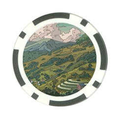 Anime Scenery Drawing Sky Landscape Cloud Cartoon Poker Chip Card Guard by Sarkoni