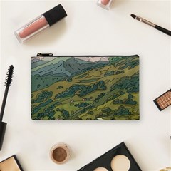 Anime Scenery Drawing Sky Landscape Cloud Cartoon Cosmetic Bag (small) by Sarkoni