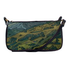 Anime Scenery Drawing Sky Landscape Cloud Cartoon Shoulder Clutch Bag by Sarkoni