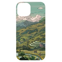 Anime Scenery Drawing Sky Landscape Cloud Cartoon Iphone 14 Black Uv Print Case by Sarkoni