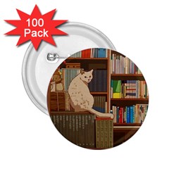 Library Aesthetic 2 25  Buttons (100 Pack)  by Sarkoni