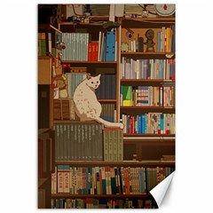 Library Aesthetic Canvas 24  X 36  by Sarkoni