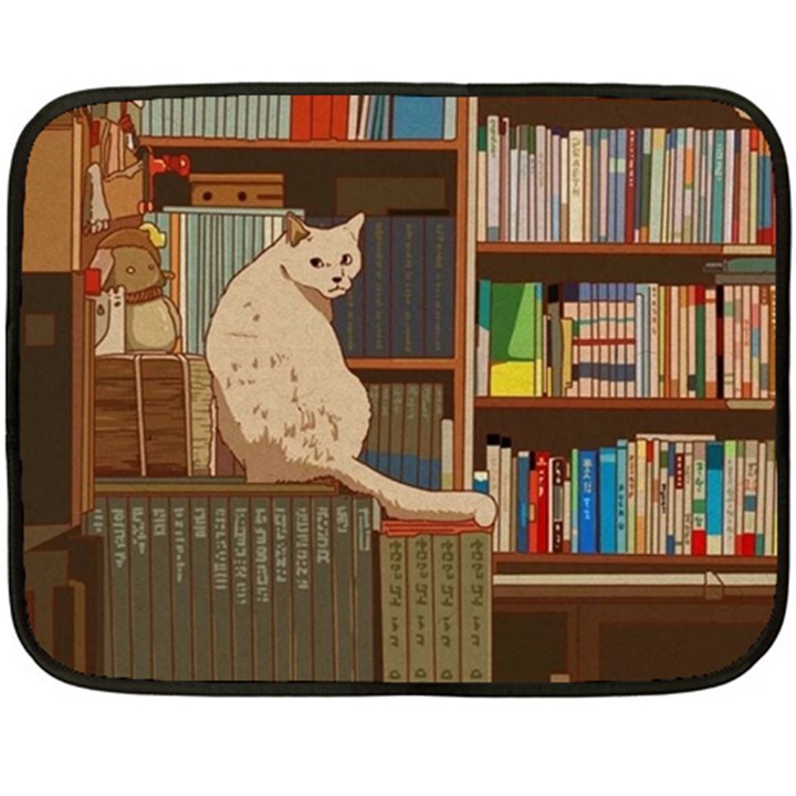 Library Aesthetic Fleece Blanket (Mini)