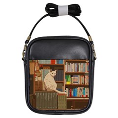 Library Aesthetic Girls Sling Bag by Sarkoni