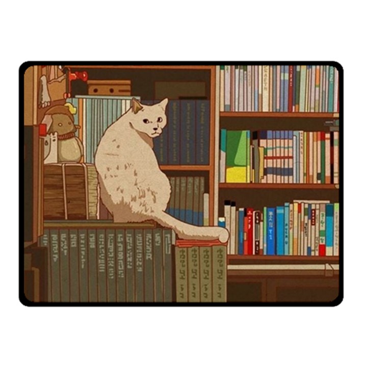 Library Aesthetic Fleece Blanket (Small)