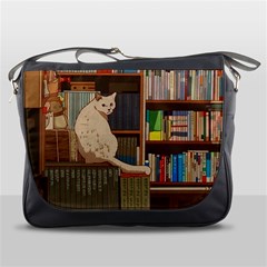 Library Aesthetic Messenger Bag by Sarkoni