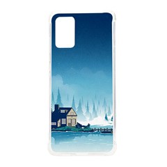 Winter Scenery Minimalist Night Landscape Samsung Galaxy S20plus 6 7 Inch Tpu Uv Case by Sarkoni