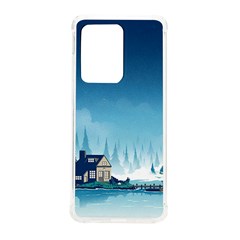 Winter Scenery Minimalist Night Landscape Samsung Galaxy S20 Ultra 6 9 Inch Tpu Uv Case by Sarkoni