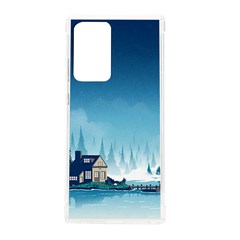 Winter Scenery Minimalist Night Landscape Samsung Galaxy Note 20 Ultra Tpu Uv Case by Sarkoni