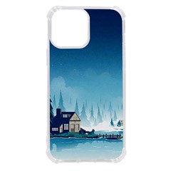 Winter Scenery Minimalist Night Landscape Iphone 13 Pro Max Tpu Uv Print Case by Sarkoni