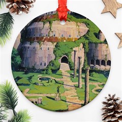 Painting Scenery Ornament (round) by Sarkoni