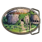 Painting Scenery Belt Buckles Front