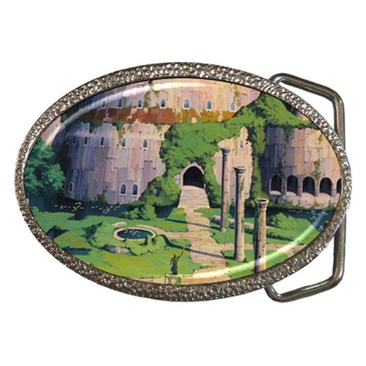 Painting Scenery Belt Buckles