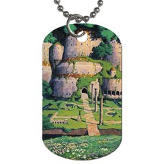 Painting Scenery Dog Tag (one Side) by Sarkoni