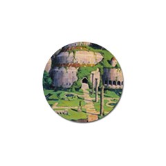 Painting Scenery Golf Ball Marker by Sarkoni