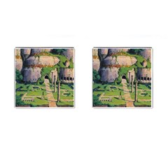 Painting Scenery Cufflinks (square) by Sarkoni