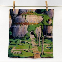 Painting Scenery Face Towel by Sarkoni