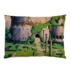 Painting Scenery Pillow Case by Sarkoni