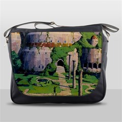 Painting Scenery Messenger Bag by Sarkoni