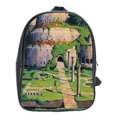 Painting Scenery School Bag (xl) by Sarkoni