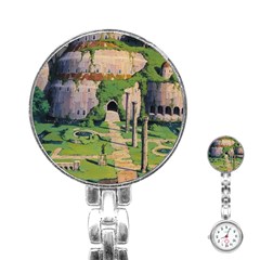 Painting Scenery Stainless Steel Nurses Watch by Sarkoni