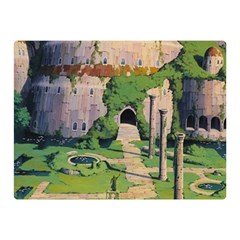 Painting Scenery Two Sides Premium Plush Fleece Blanket (mini)