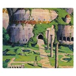 Painting Scenery Two Sides Premium Plush Fleece Blanket (Small) 50 x40  Blanket Front