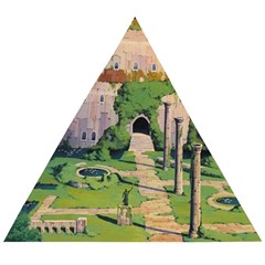 Painting Scenery Wooden Puzzle Triangle by Sarkoni