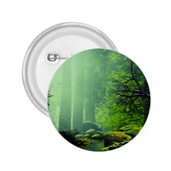 Trees Forest Artwork Nature Beautiful Landscape 2 25  Buttons by Sarkoni