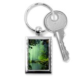 Trees Forest Artwork Nature Beautiful Landscape Key Chain (Rectangle) Front