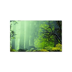 Trees Forest Artwork Nature Beautiful Landscape Sticker Rectangular (100 Pack)