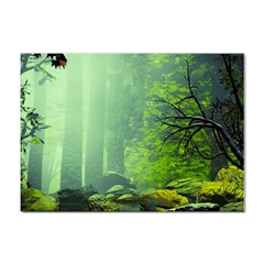 Trees Forest Artwork Nature Beautiful Landscape Sticker A4 (100 Pack) by Sarkoni