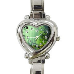 Trees Forest Artwork Nature Beautiful Landscape Heart Italian Charm Watch by Sarkoni