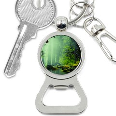 Trees Forest Artwork Nature Beautiful Landscape Bottle Opener Key Chain by Sarkoni