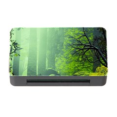 Trees Forest Artwork Nature Beautiful Landscape Memory Card Reader With Cf by Sarkoni