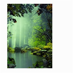 Trees Forest Artwork Nature Beautiful Landscape Large Garden Flag (two Sides) by Sarkoni