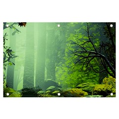 Trees Forest Artwork Nature Beautiful Landscape Banner And Sign 6  X 4  by Sarkoni