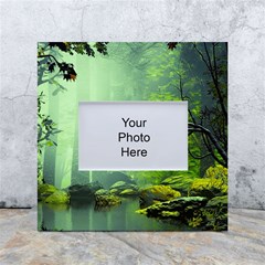 Trees Forest Artwork Nature Beautiful Landscape White Box Photo Frame 4  X 6  by Sarkoni