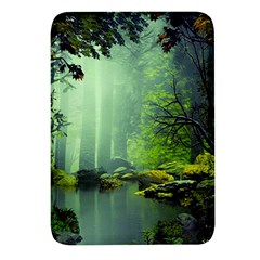 Trees Forest Artwork Nature Beautiful Landscape Rectangular Glass Fridge Magnet (4 Pack) by Sarkoni