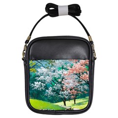 Anime Scenery Landscape Girls Sling Bag by Sarkoni