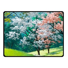 Anime Scenery Landscape Two Sides Fleece Blanket (small) by Sarkoni